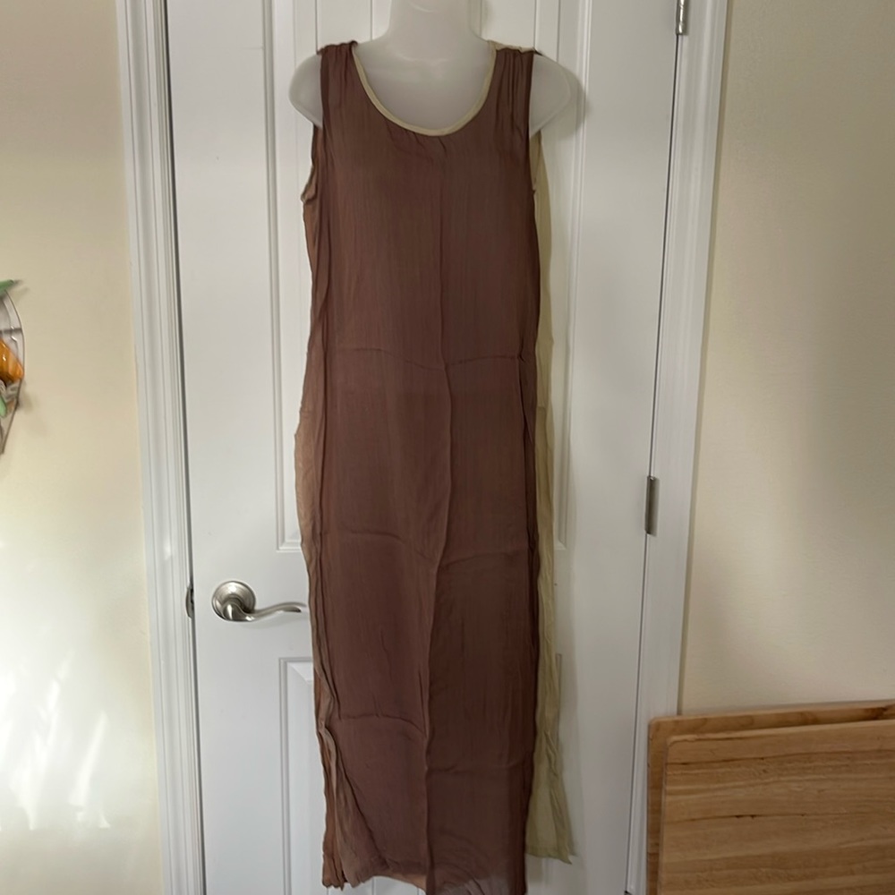 Maria Amelia Brown Coverup Dress.